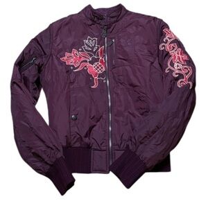 Diesel Y2K Bomber Jacket With Embroidery